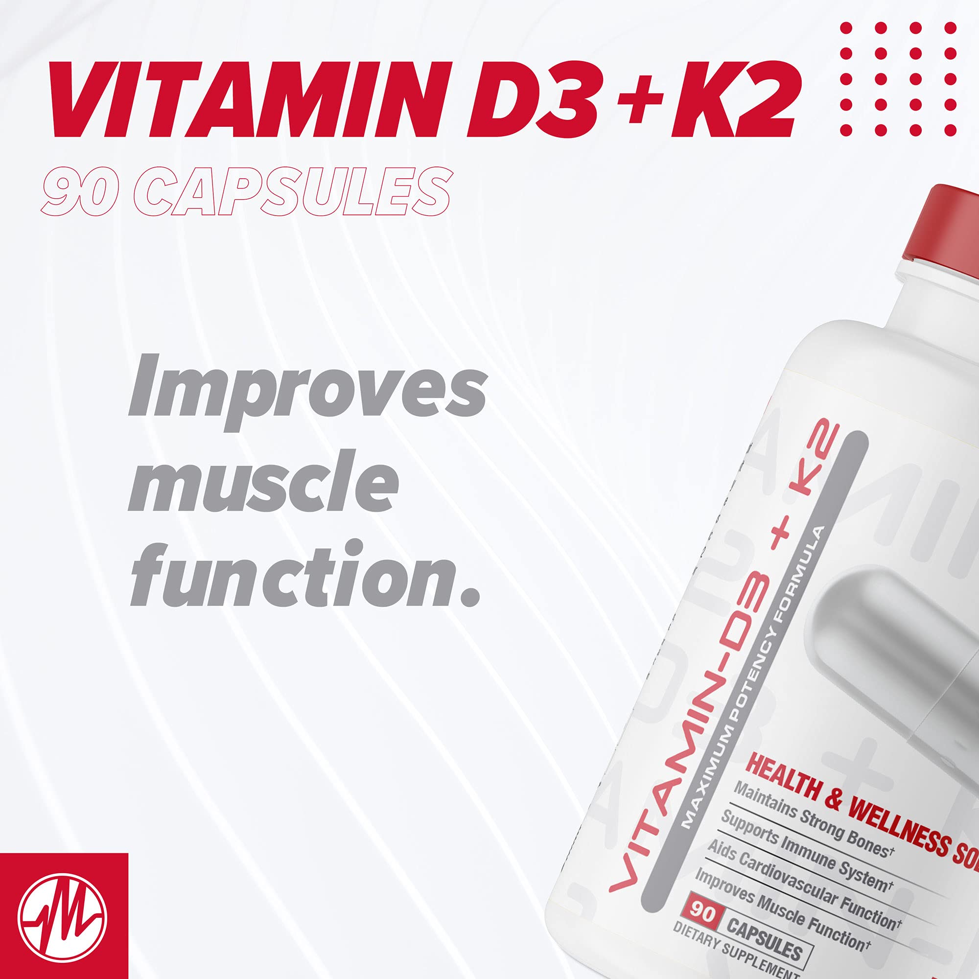 Foto 7 pulgar | Suplemento Metabólico Vitamina D3 + K2 7000 Ui 90 Cápsulas - Venta Internacional