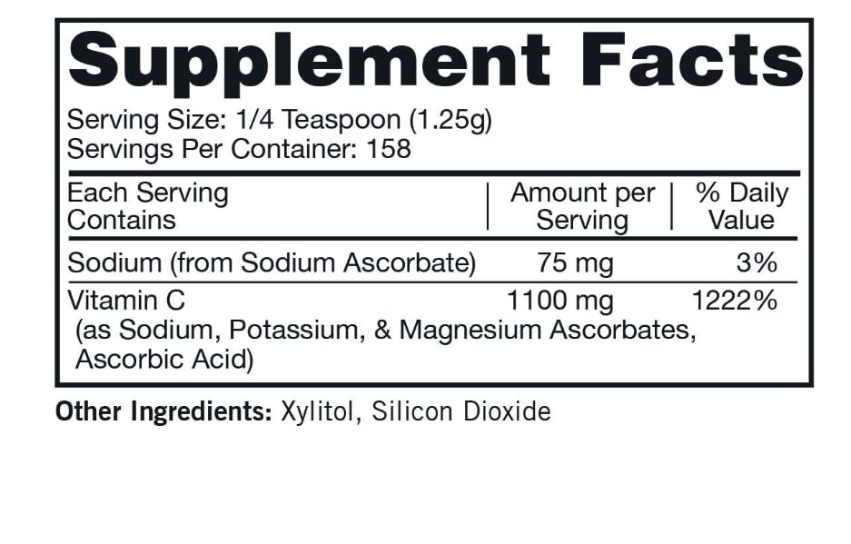 Foto 3 pulgar | Suplemento Vitamina C en Polvo Kirkman Buffered 200 Ml 1100 Mg Potente Antioxidante - Venta Internacional