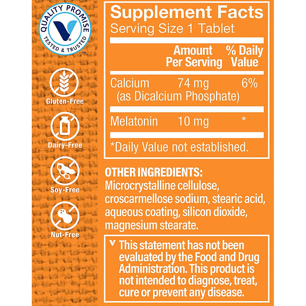 Foto 4 | Suplemento The Vitamin Shoppe Melatonina 10 Mg 60 Comprimidos - Venta Internacional