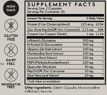 Foto 3 pulgar | Suplementos Terra Origin Healthy Gut Vitamina D 5000 Ui 60 Capsulas - Venta Internacional