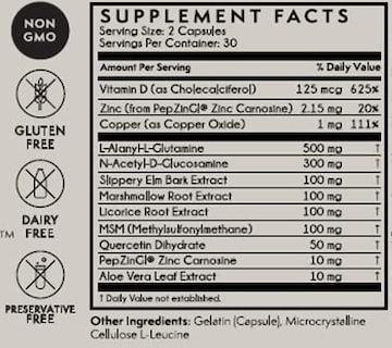 Foto 2 | Suplementos Terra Origin Healthy Gut Vitamina D 5000 Ui 60 Capsulas - Venta Internacional