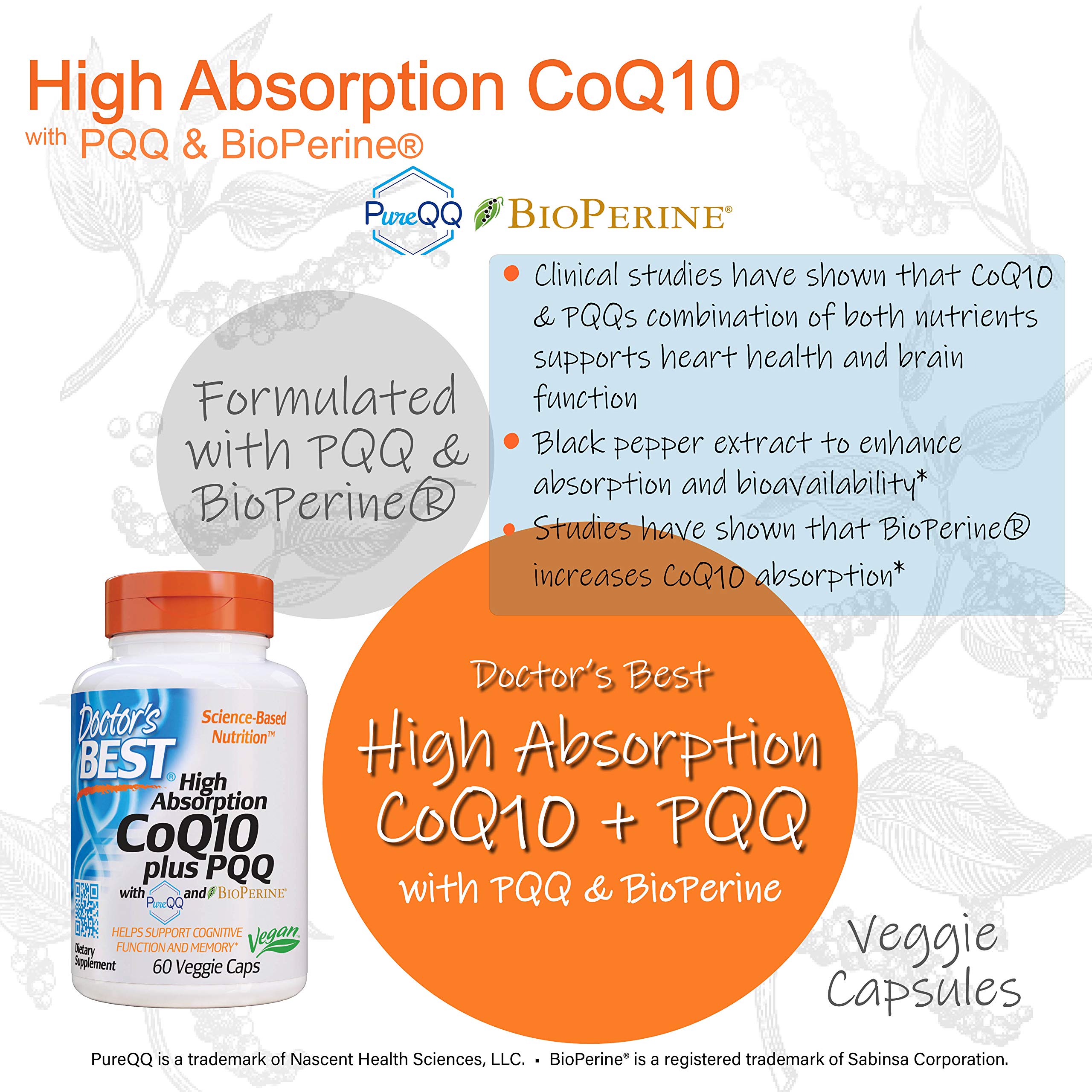 Foto 6 pulgar | Supplement Doctor's Best Coq10 Plus Pqq 60 Cápsulas - Venta Internacional