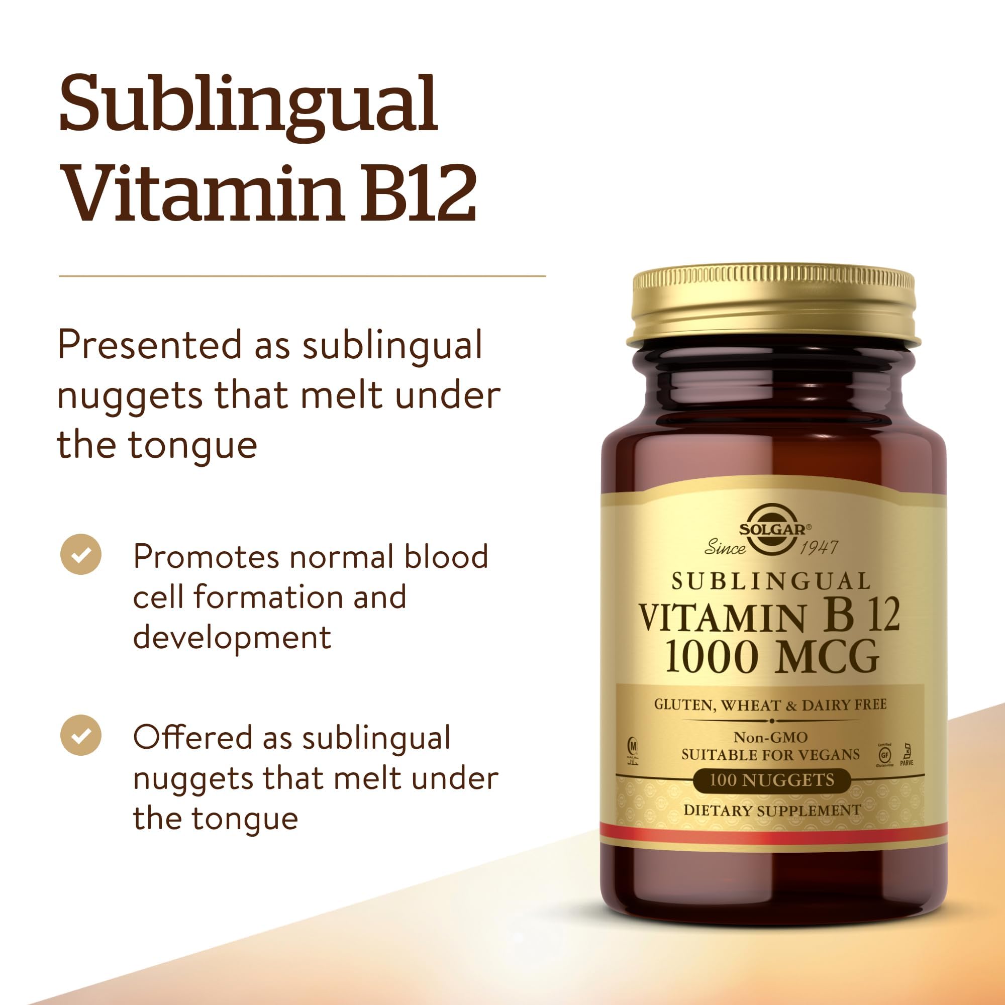 Foto 4 pulgar | Suplemento Solgar De Vitamina B12 1000 Mcg 100 Pepitas - Venta Internacional.