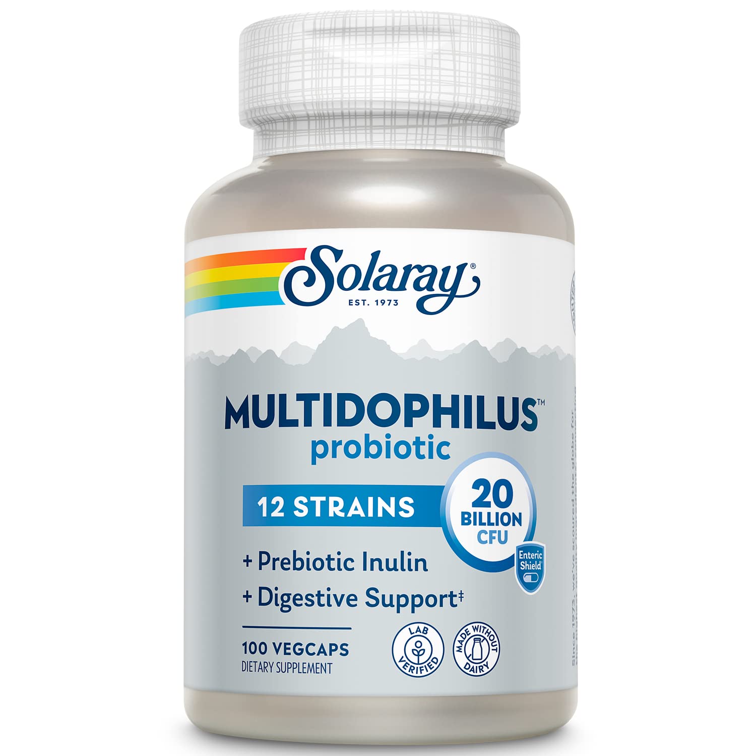 Foto 1 | Probiótico Solaray Multidophilus 12, Cepa 20 Mil Millones De Cfu, 100 Cápsulas Vegetales - Venta Internacional.
