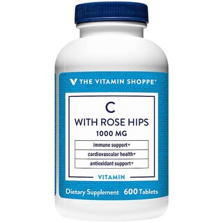 Foto 1 | Suplemento Rose Hips Vitamin Shoppe C-1000 600 Tabletas - Venta Internacional