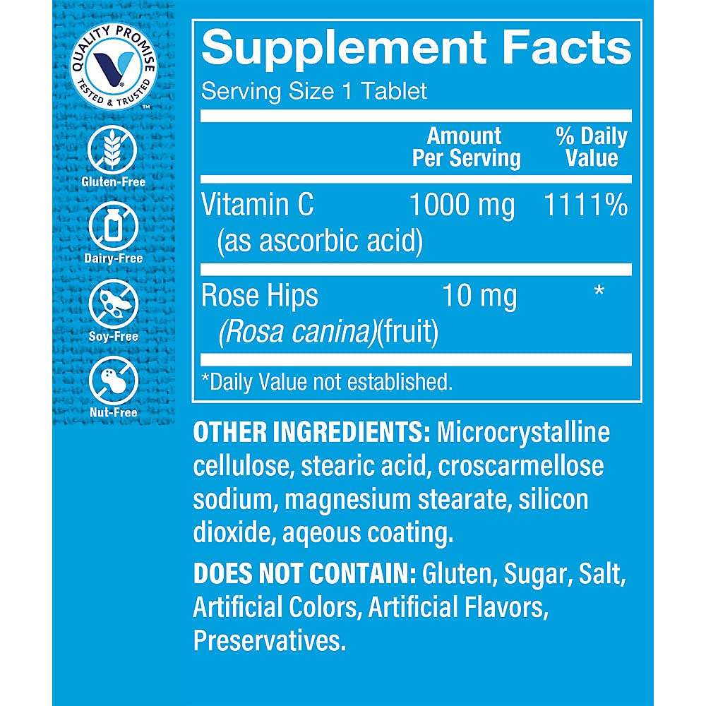 Foto 4 pulgar | Suplemento Rose Hips Vitamin Shoppe C-1000 600 Tabletas - Venta Internacional