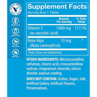 Foto 3 | Suplemento Rose Hips Vitamin Shoppe C-1000 600 Tabletas - Venta Internacional