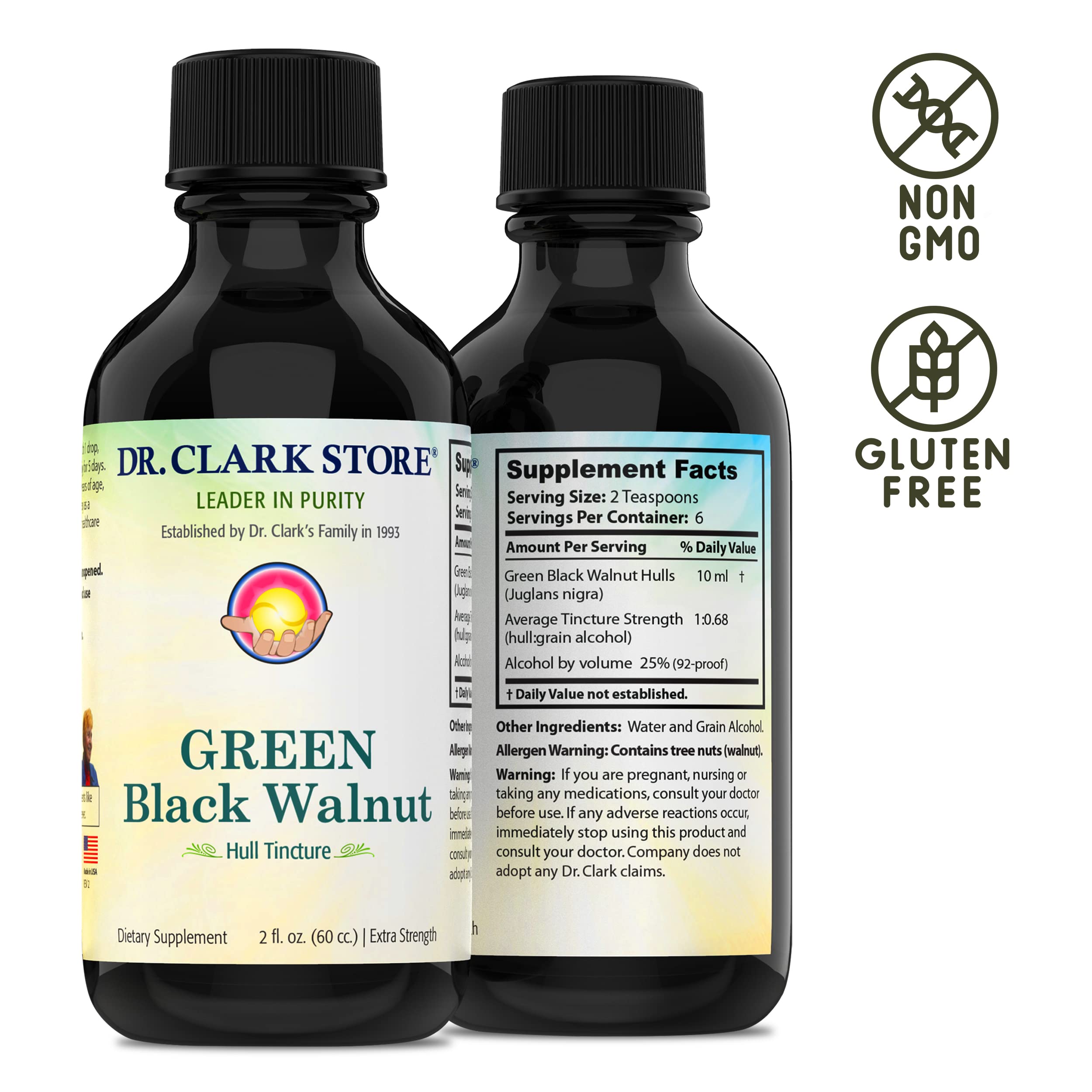 Foto 6 | Suplemento Dr. Clark Store: Tintura De Nogal Negro Verde, 60 Ml - Venta Internacional.