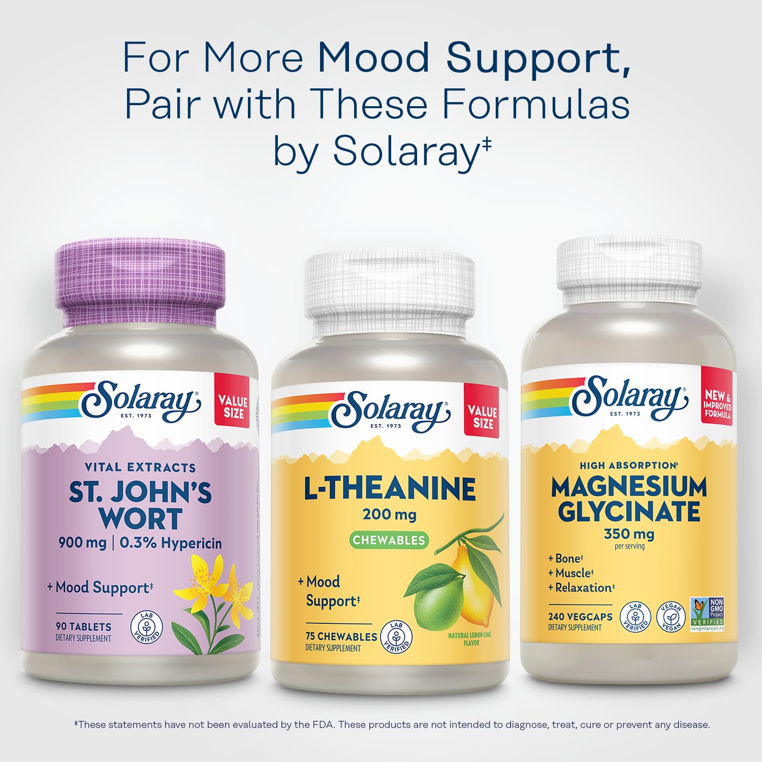 Foto 7 pulgar | Suplemento Solaray L De Teanina 200 Mg Con Vitamina B6 30 Comprimidos Masticables - Venta Internacional.