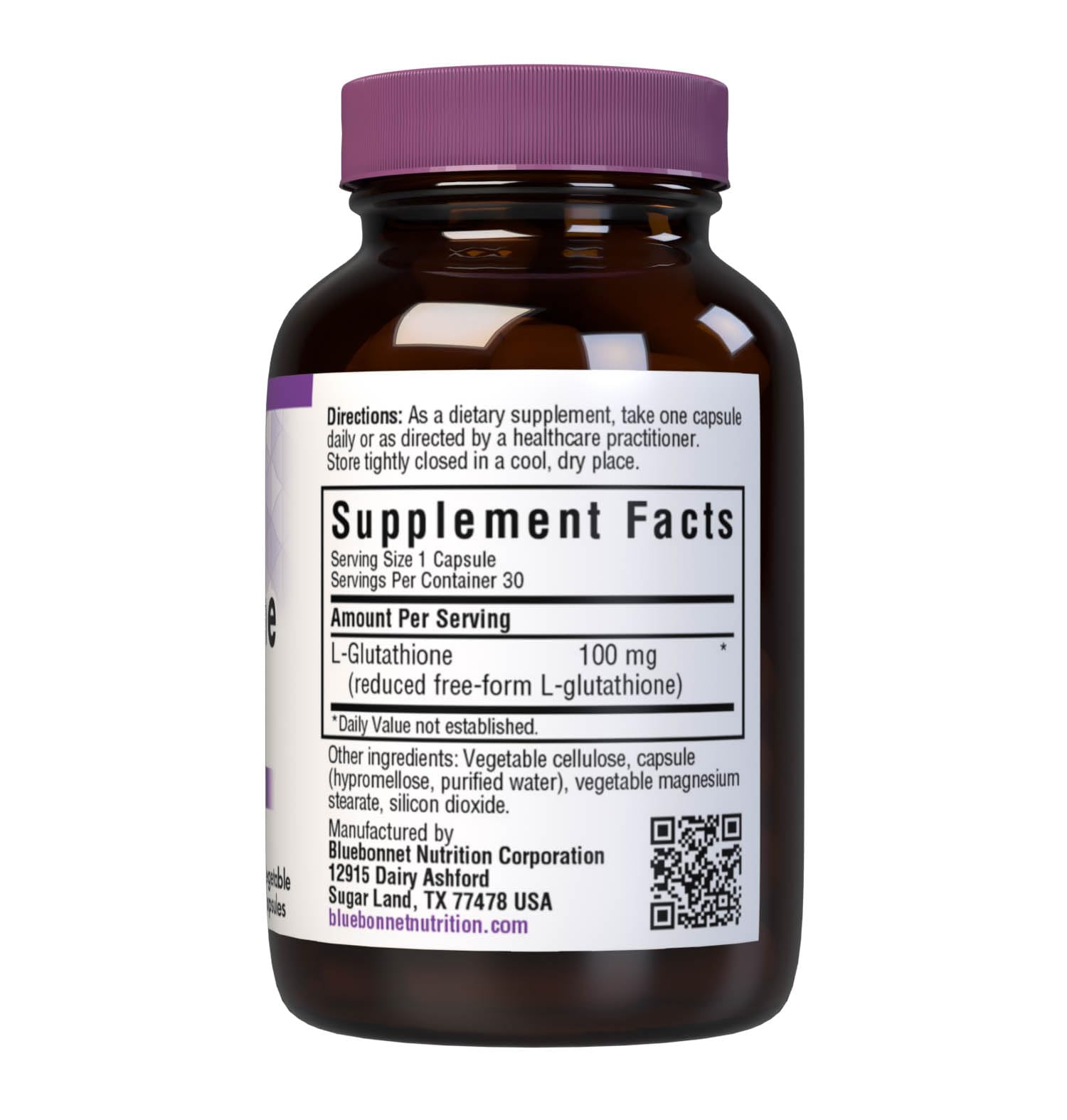 Foto 3 pulgar | Suplemento Bluebonnet Nutrition L-glutatión 100 Mg 30 Cápsulas - Venta Internacional.