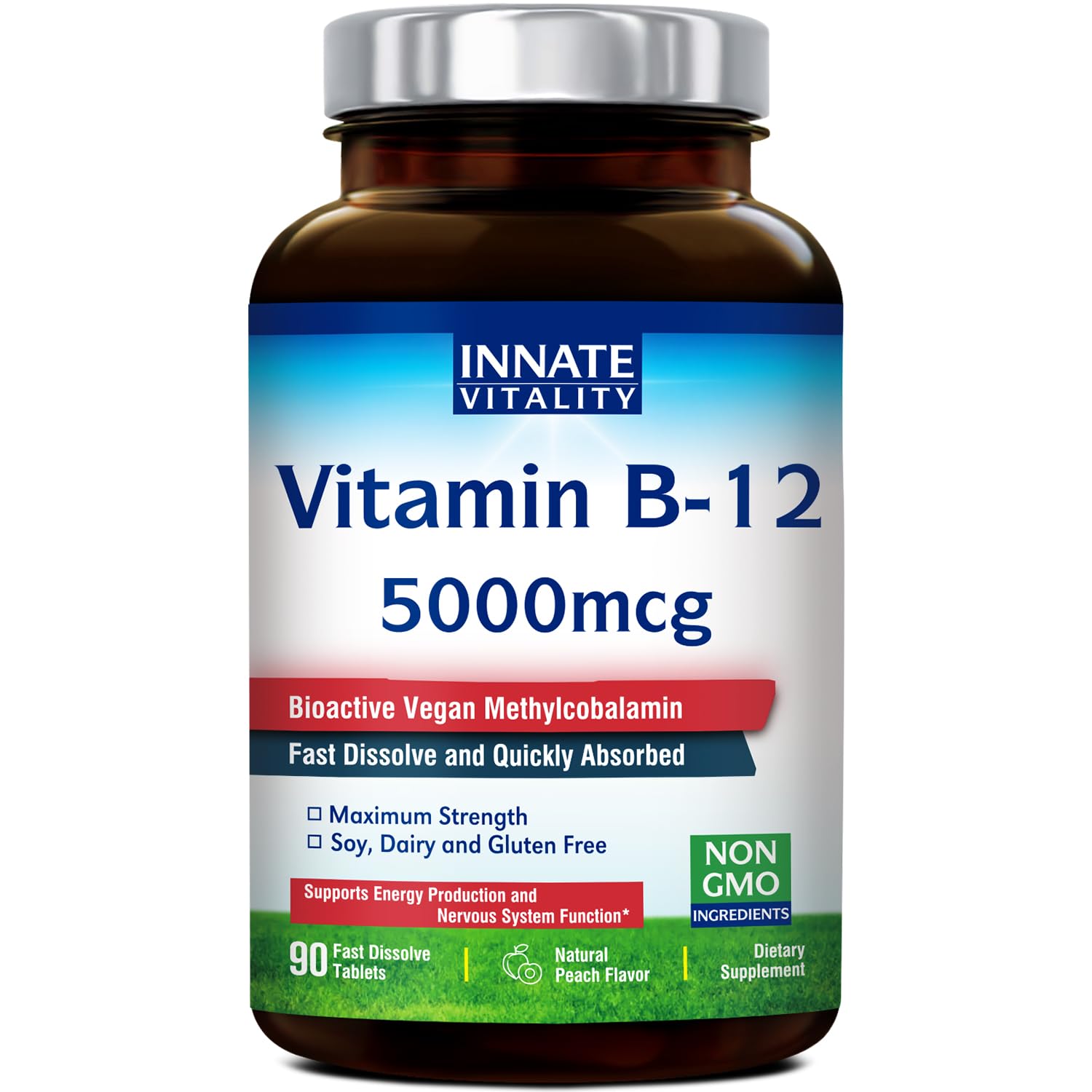 Foto 2 pulgar | Suplemento Vitamina B12 Innate Vitality 5000 Mcg 90 Comprimidos - Venta Internacional