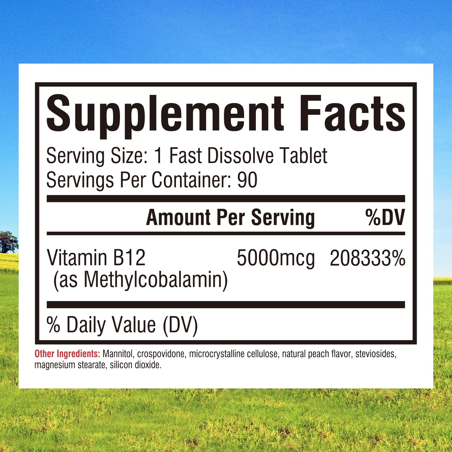 Foto 3 pulgar | Suplemento Vitamina B12 Innate Vitality 5000 Mcg 90 Comprimidos - Venta Internacional