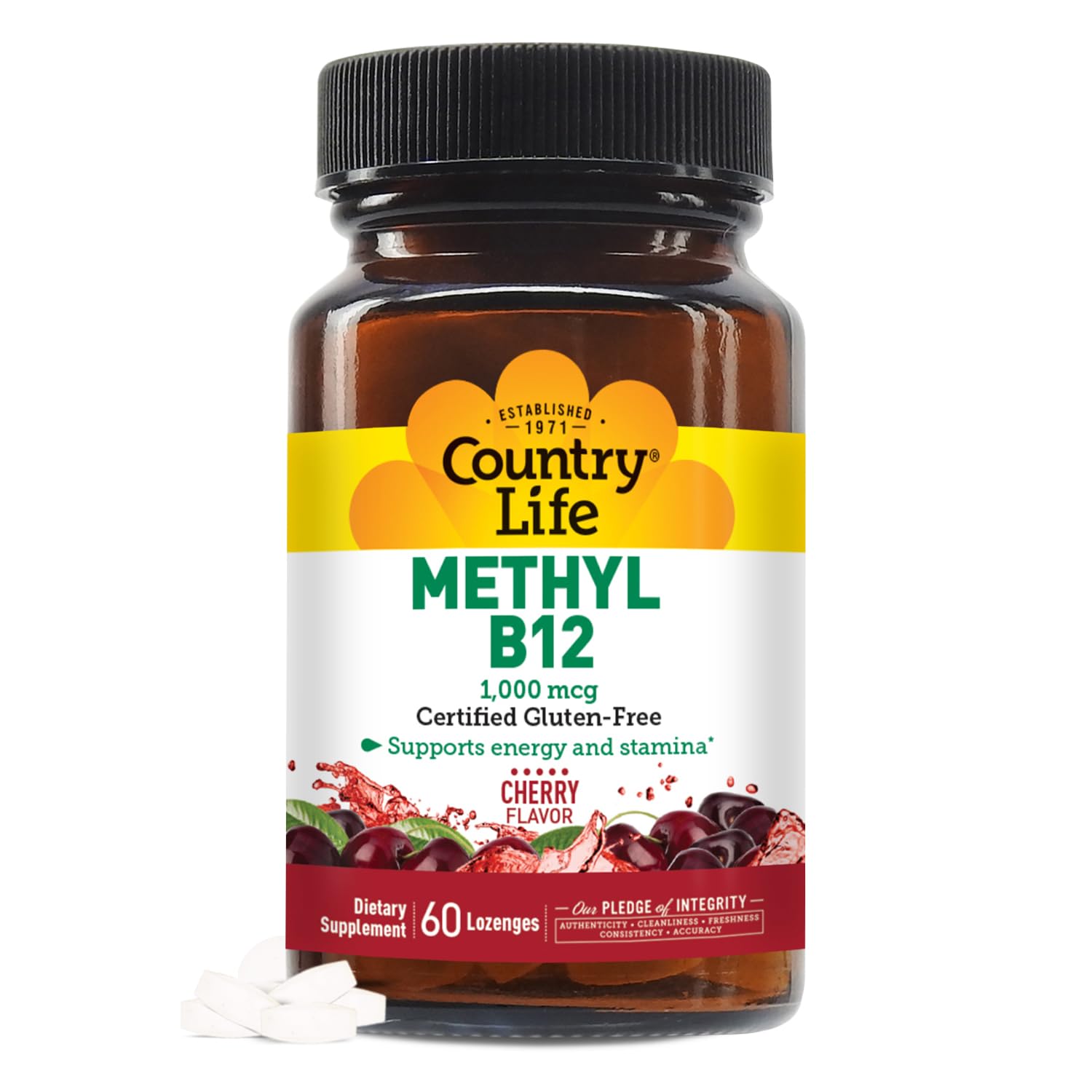 Foto 1 | Suplemento Country Life, Cápsulas De Metilo B-12, 1000 Mcg, 60 Unidades - Venta Internacional.