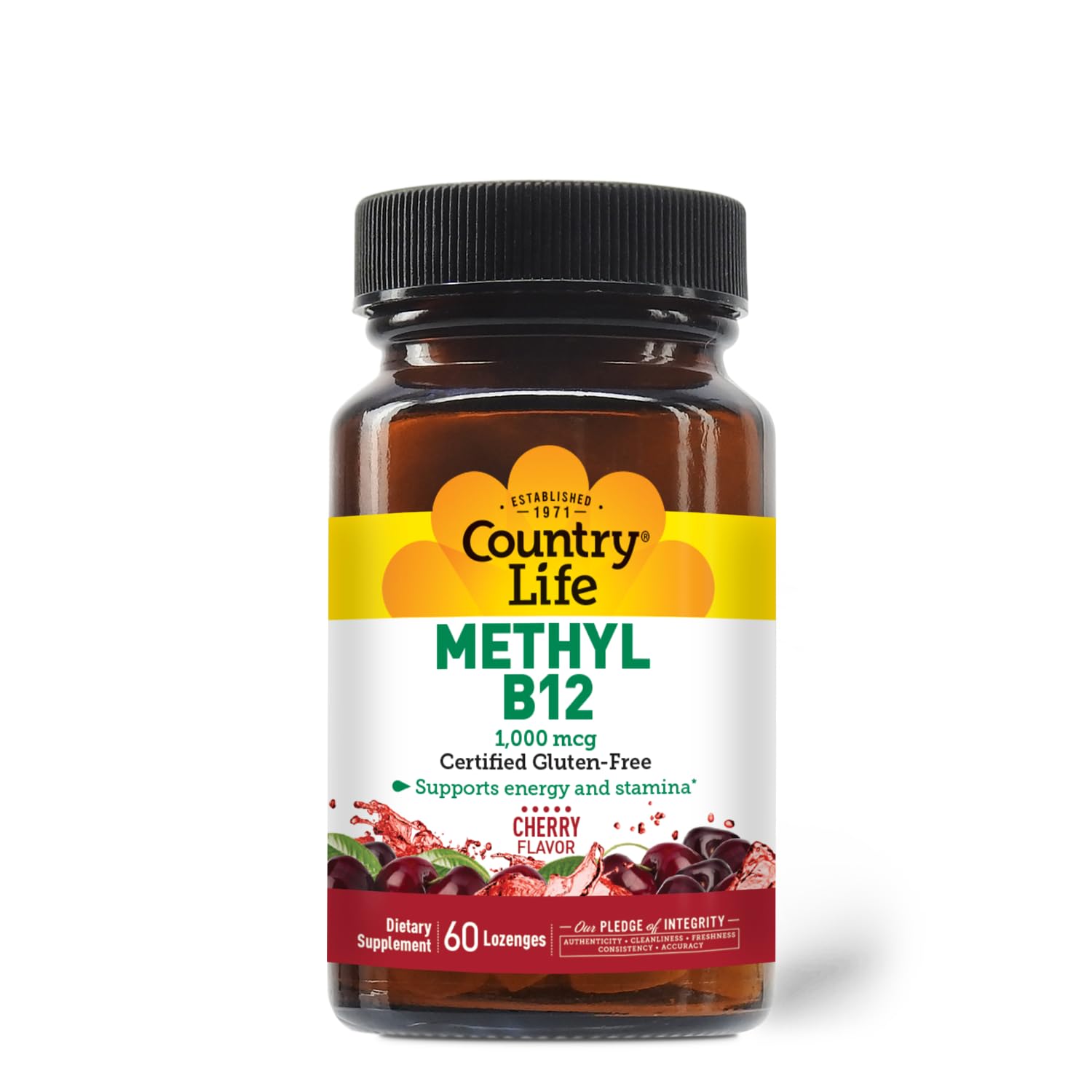 Foto 4 pulgar | Suplemento Country Life, Cápsulas De Metilo B-12, 1000 Mcg, 60 Unidades - Venta Internacional.