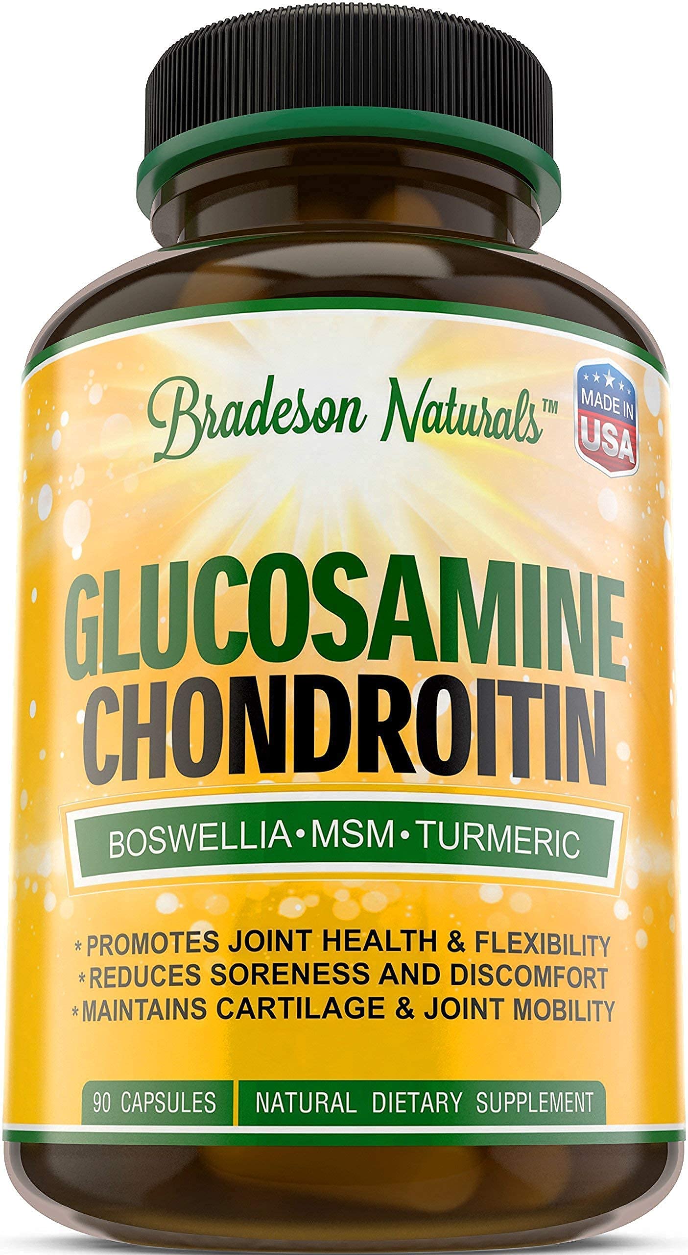 Foto 2 pulgar | Suplemento Bradeson Naturals Glucosamina 90 Cápsulas - Venta Internacional