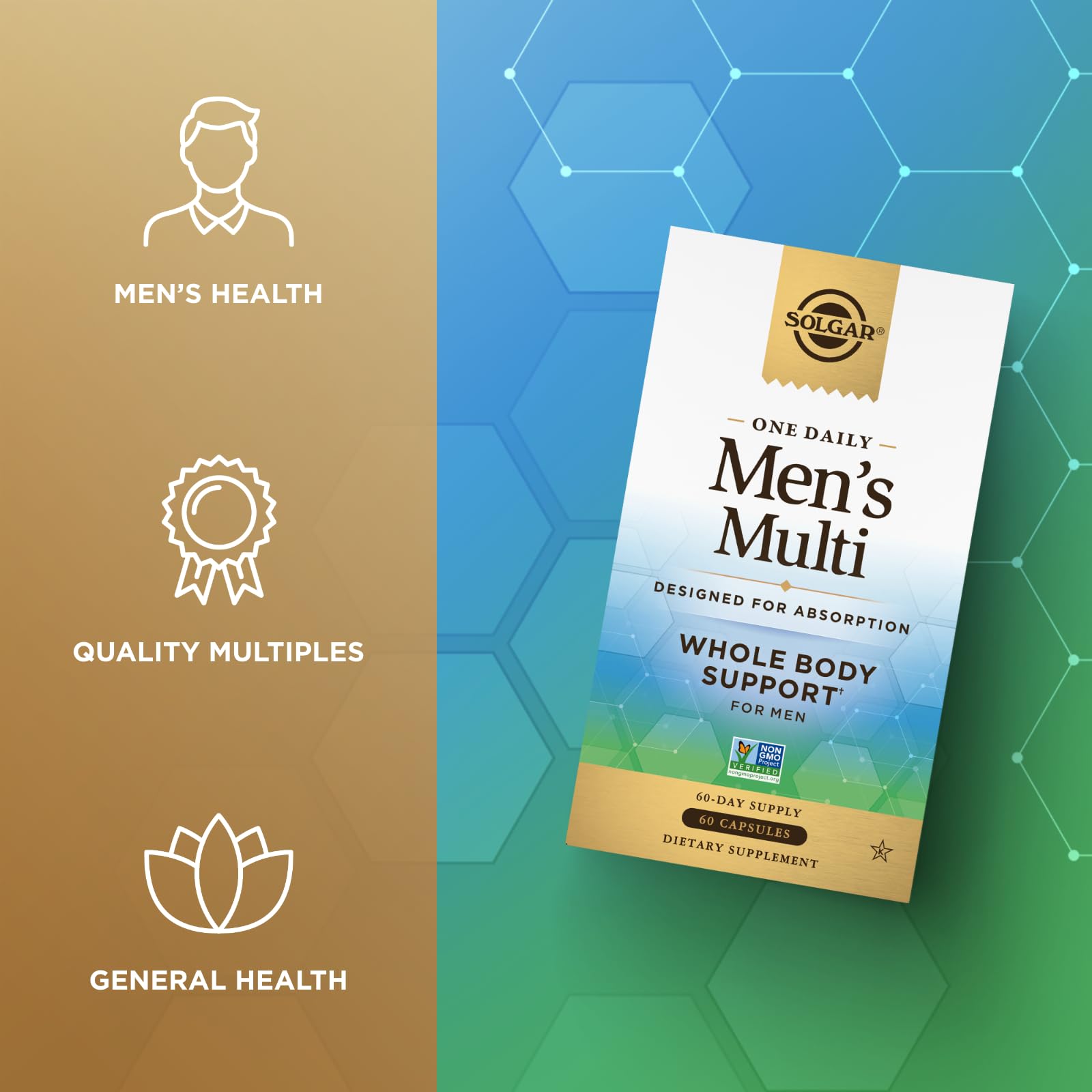 Foto 4 pulgar | Suplemento Multivitamínico Solgar One Daily Para Hombres, 60 Cápsulas - Venta Internacional.