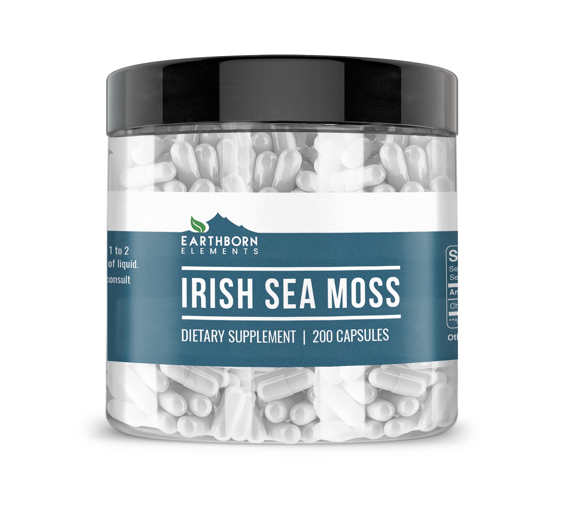 Foto 2 pulgar | Suplemento Dietético Earthborn Elements Irish Sea Moss 200 Cápsulas - Venta Internacional.