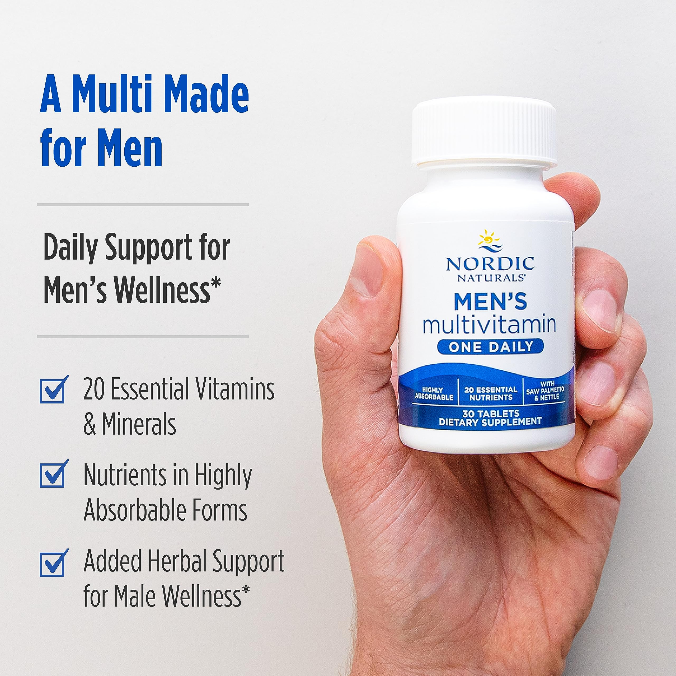 Foto 8 pulgar | Suplemento Multivitamínico Para Hombres De Nordic Naturals, Un Día, 30 Comprimidos - Venta Internacional.