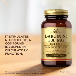 Foto 5 | Suplemento Solgar L-arginina 500 Mg 100 Cápsulas Vegetales - Venta Internacional.