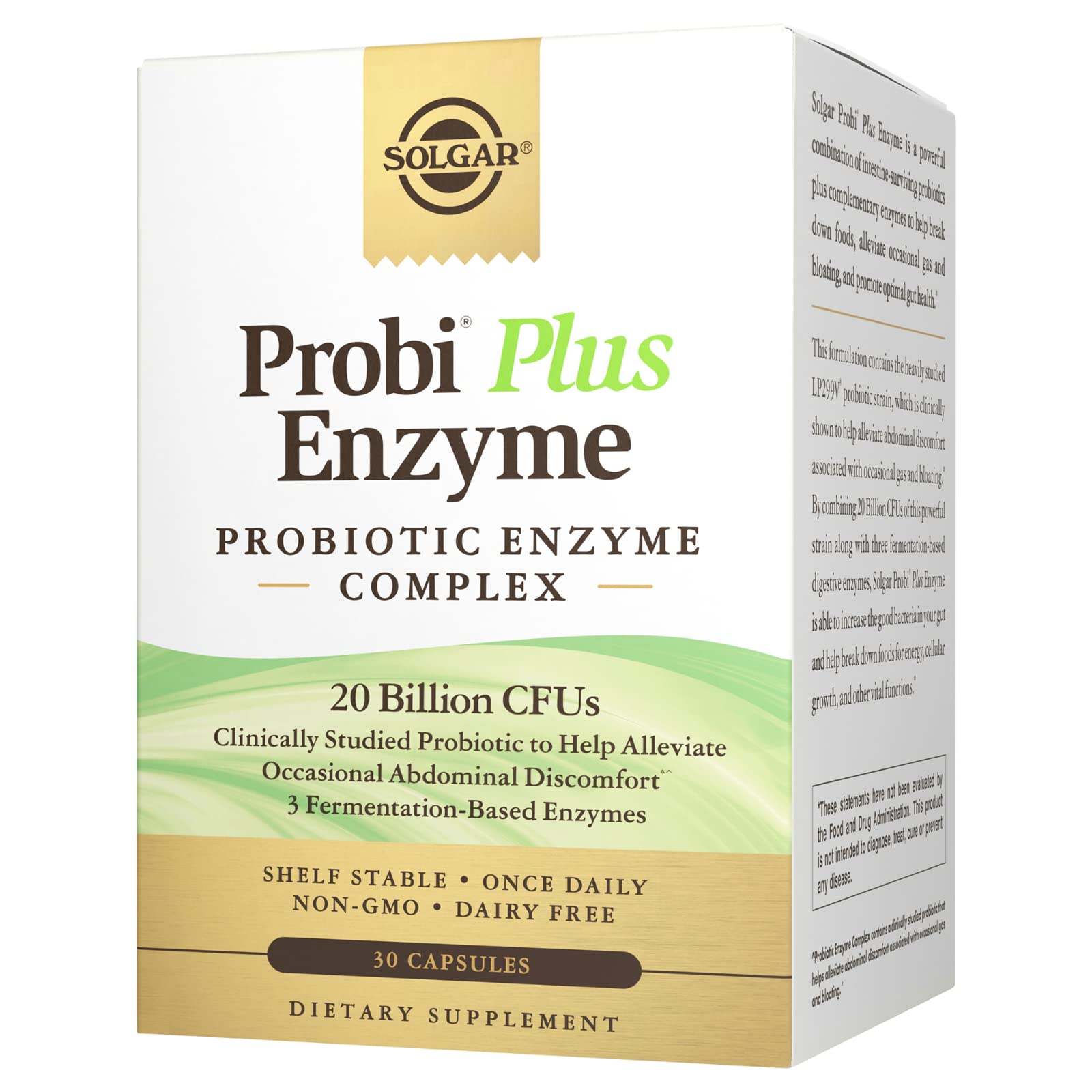Foto 1 | Suplemento Solgar Provi Plus Enzyme Complex 30 Cápsulas - Venta Internacional.