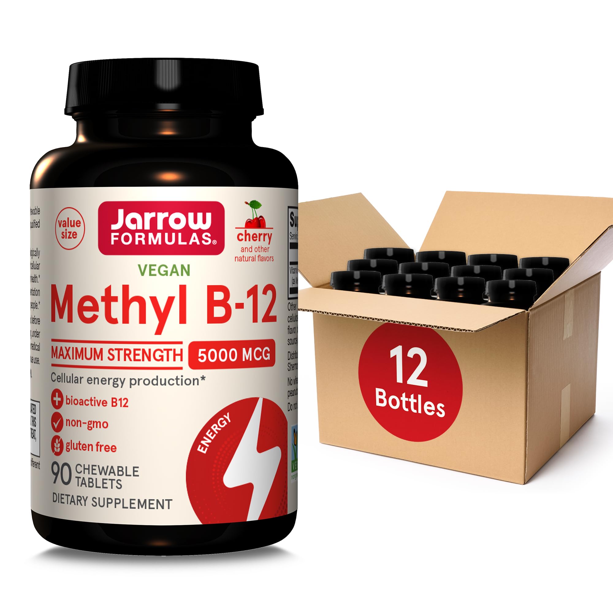Suplemento Dietético Jarrow Formulas Methyl B-12 5000 Mcg 90 Tabletas - Venta Internacional.
