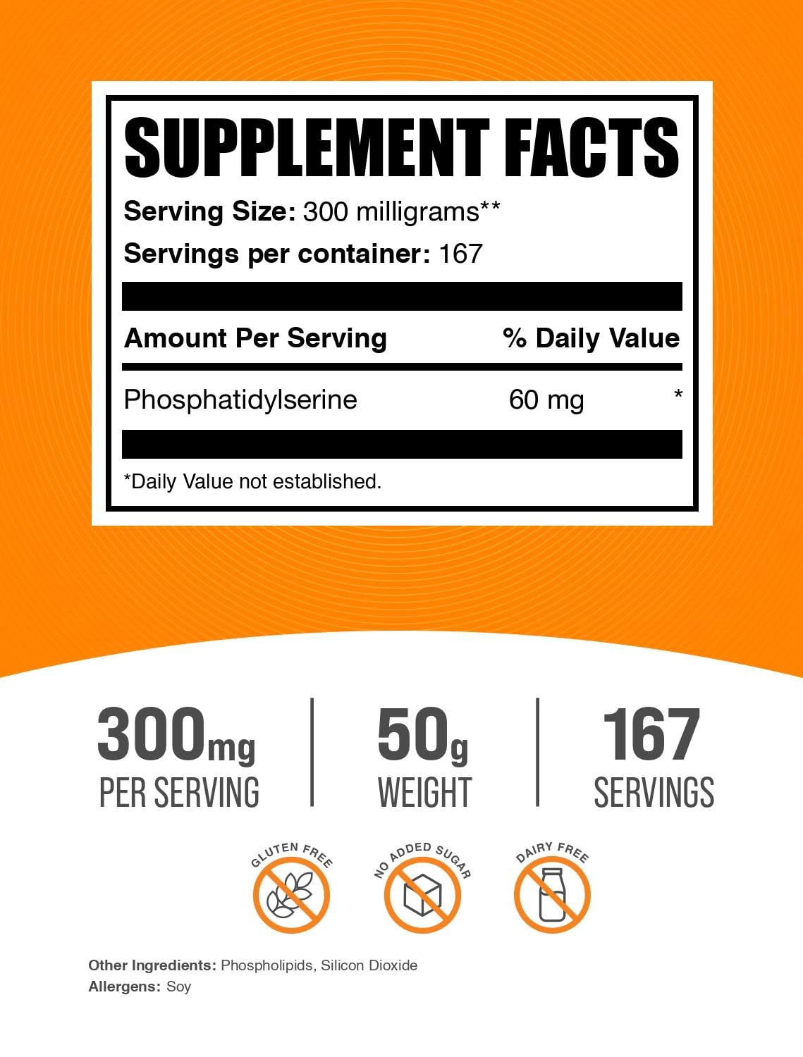 Foto 3 pulgar | Suplemento De Fosfatidilserina, Suplementos A Granel, 50 G En Polvo - Venta Internacional.
