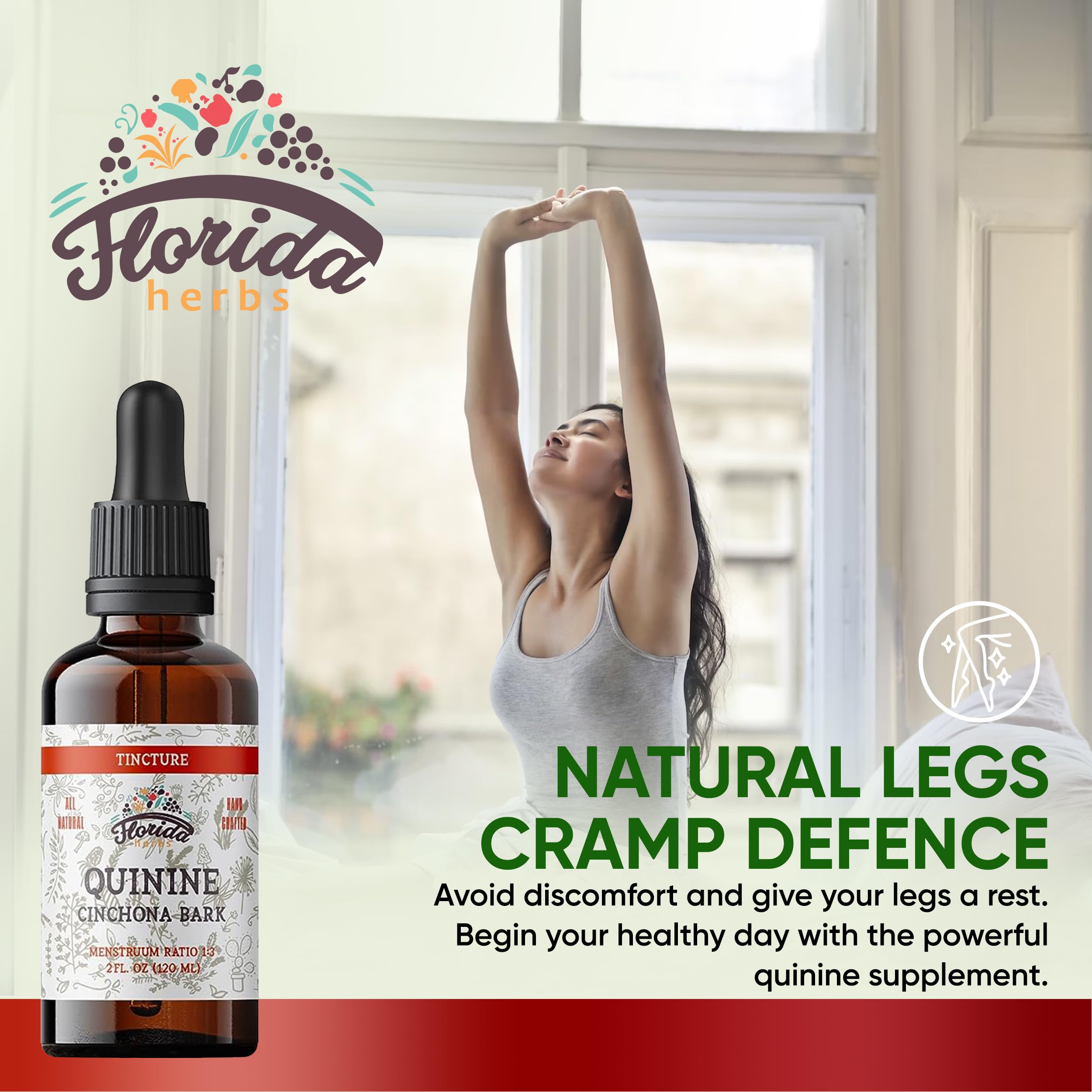 Foto 2 | Suplemento: Extracto De Tintura De Quinina De Florida Herbs 670 Mg - Venta Internacional.