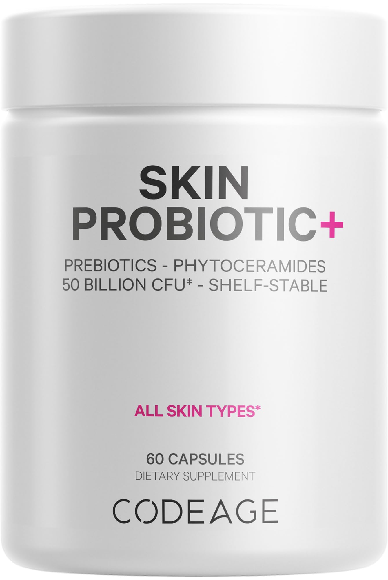 Foto 2 pulgar | Suplemento Codeage Skin Probiotics 60 Cápsulas - Venta Internacional