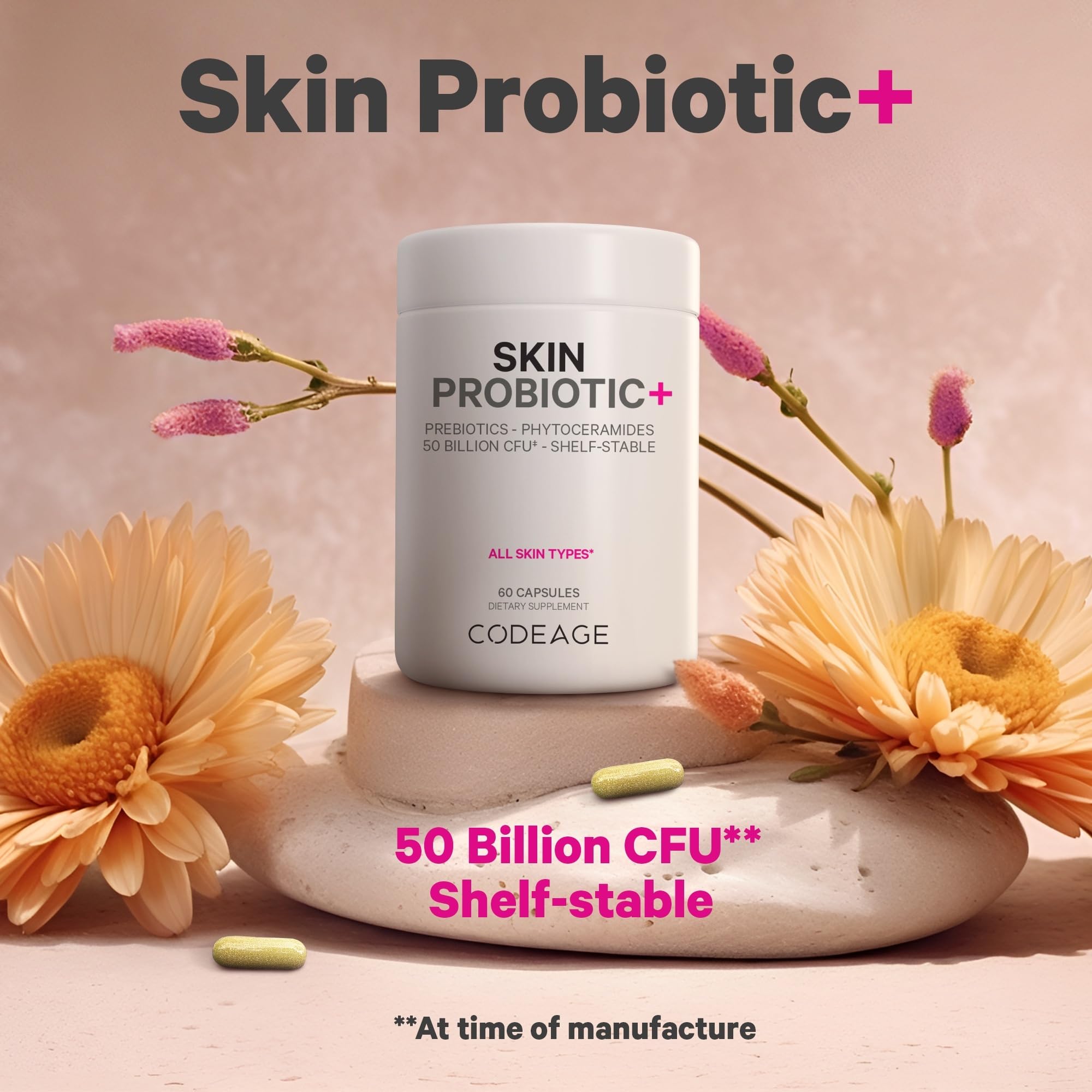 Foto 4 pulgar | Suplemento Codeage Skin Probiotics 60 Cápsulas - Venta Internacional