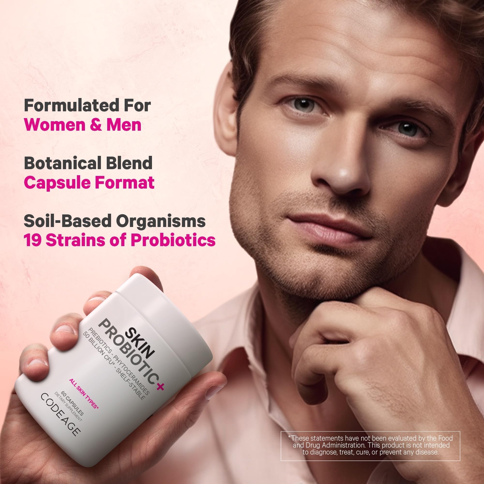Foto 8 pulgar | Suplemento Codeage Skin Probiotics 60 Cápsulas - Venta Internacional
