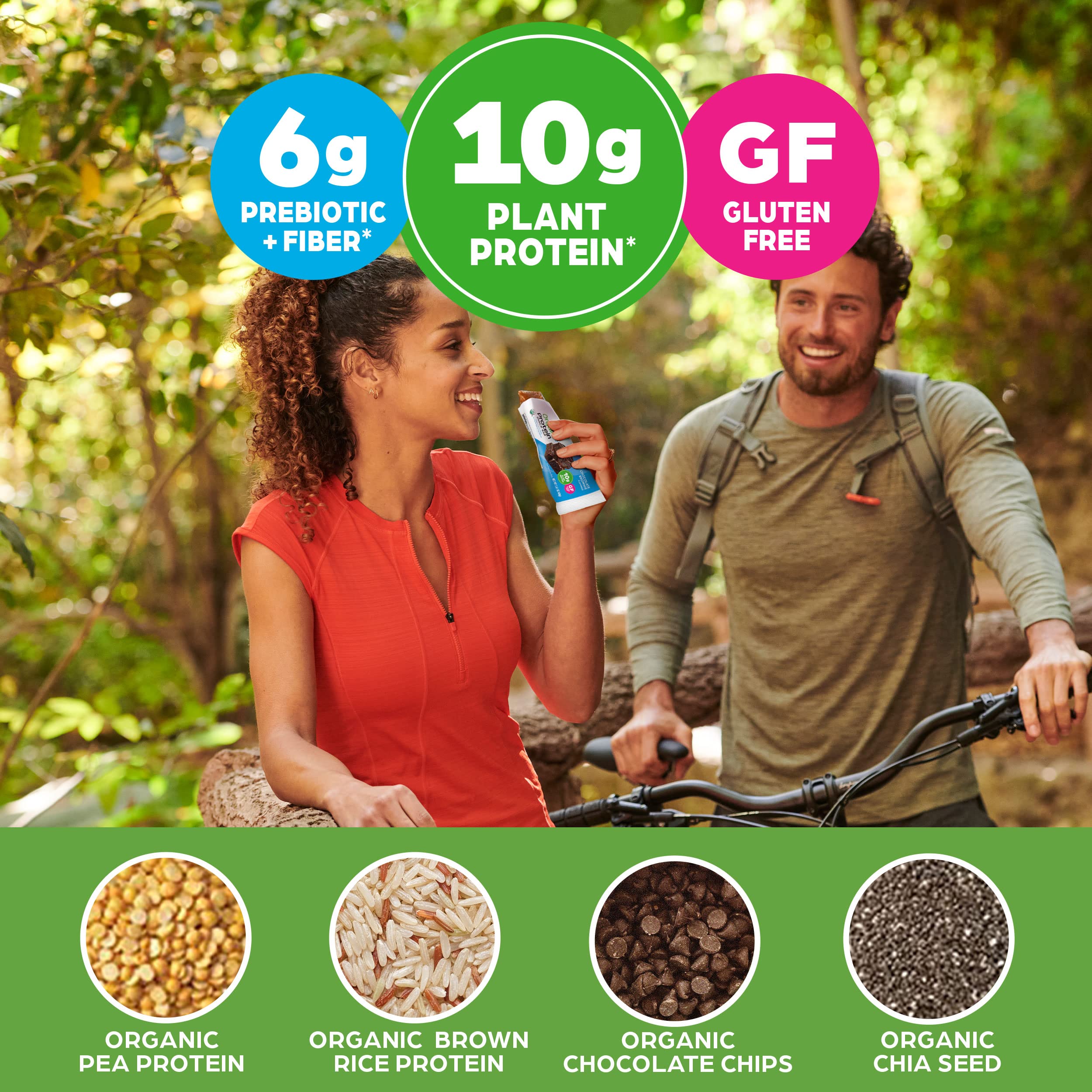 Foto 4 pulgar | Barra Proteica Orgain Brownie de Chocolate Vegano Orgánico 12 Unidades - Venta Internacional