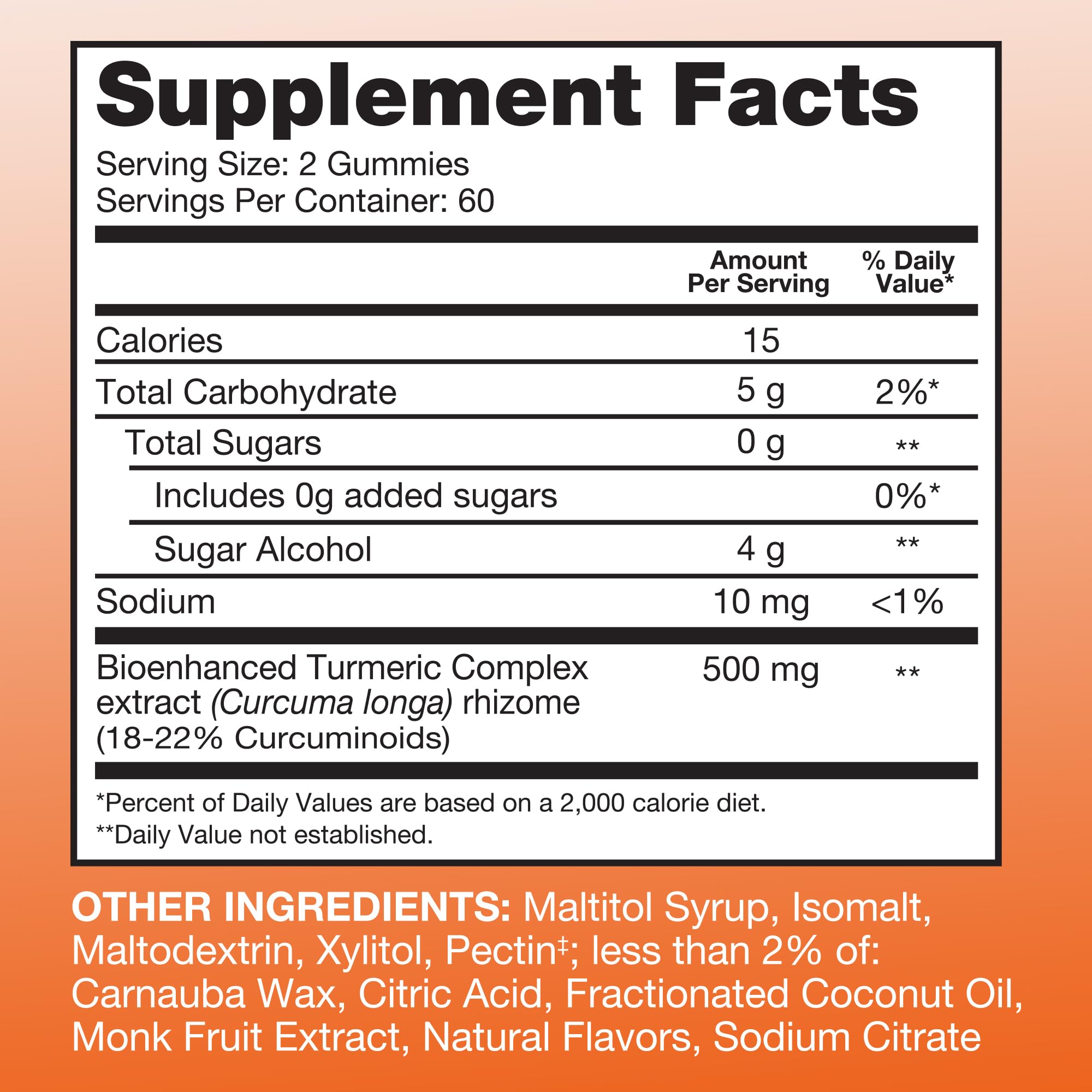 Foto 4 pulgar | Suplemento De Gomitas De Cúrcuma Qunol, 500 Mg De Curcumina, 120 Unidades - Venta Internacional.