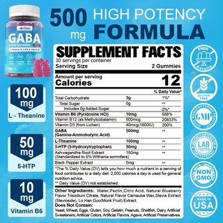 Foto 2 | Suplemento De Gaba Nextdia Gummies 500 Mg Sin Azúcar, 1 Paquete - Venta Internacional.