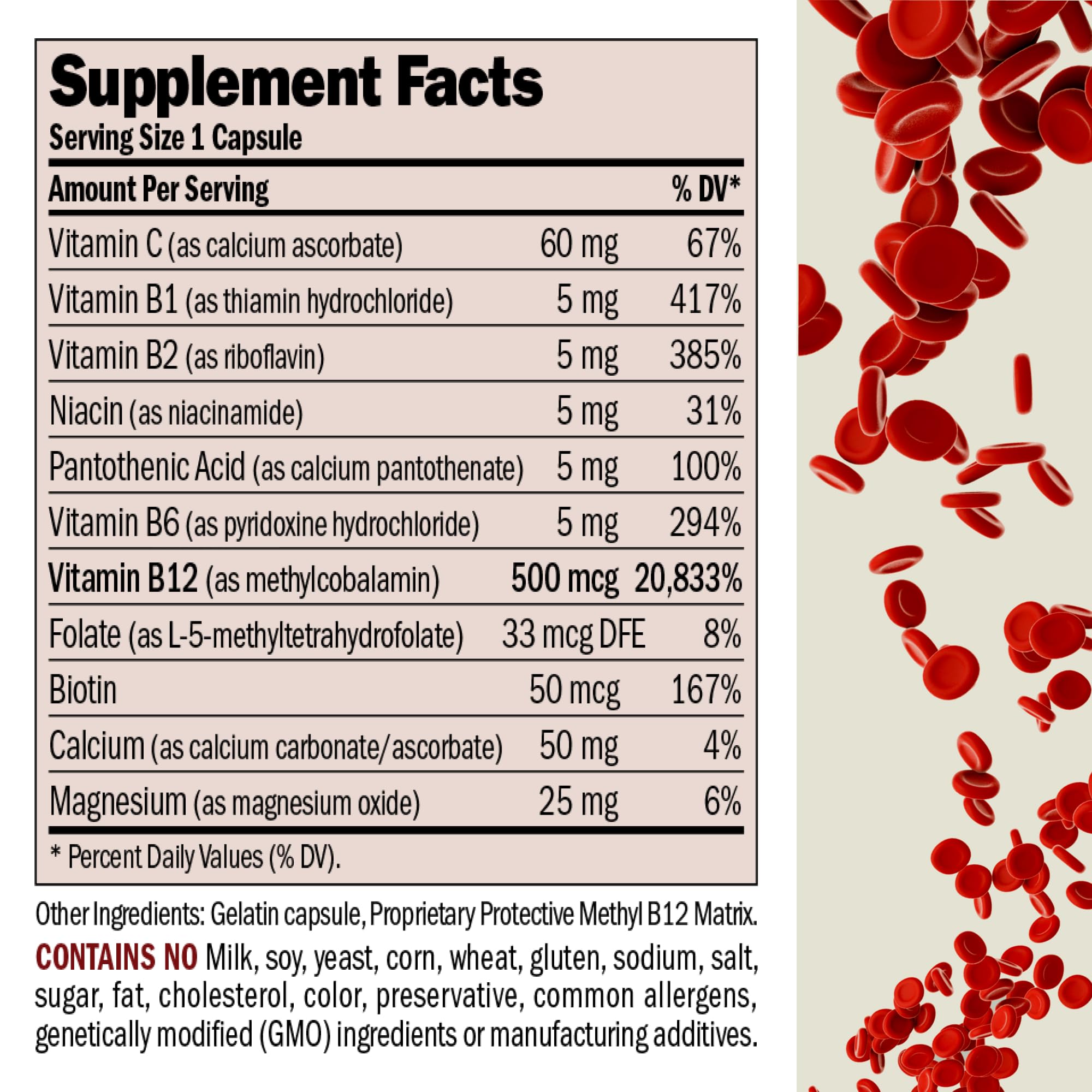 Foto 2 | Suplemento Andrew Lessman Vitamina B12 500 60 Cápsulas - Venta Internacional.