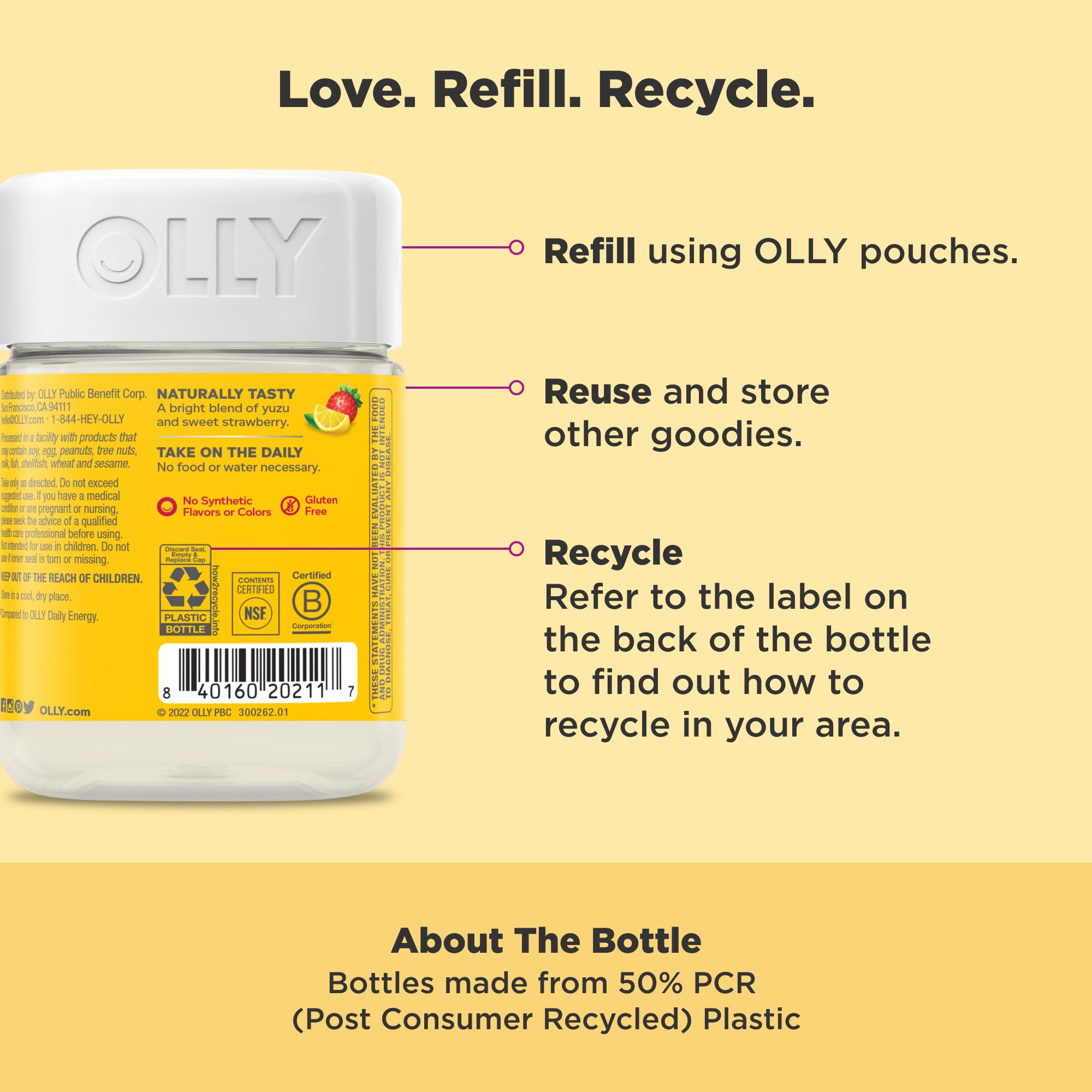 Foto 6 pulgar | Suplemento Olly Extra Strength Daily Energy Gommy, 60 Unidades - Venta Internacional.