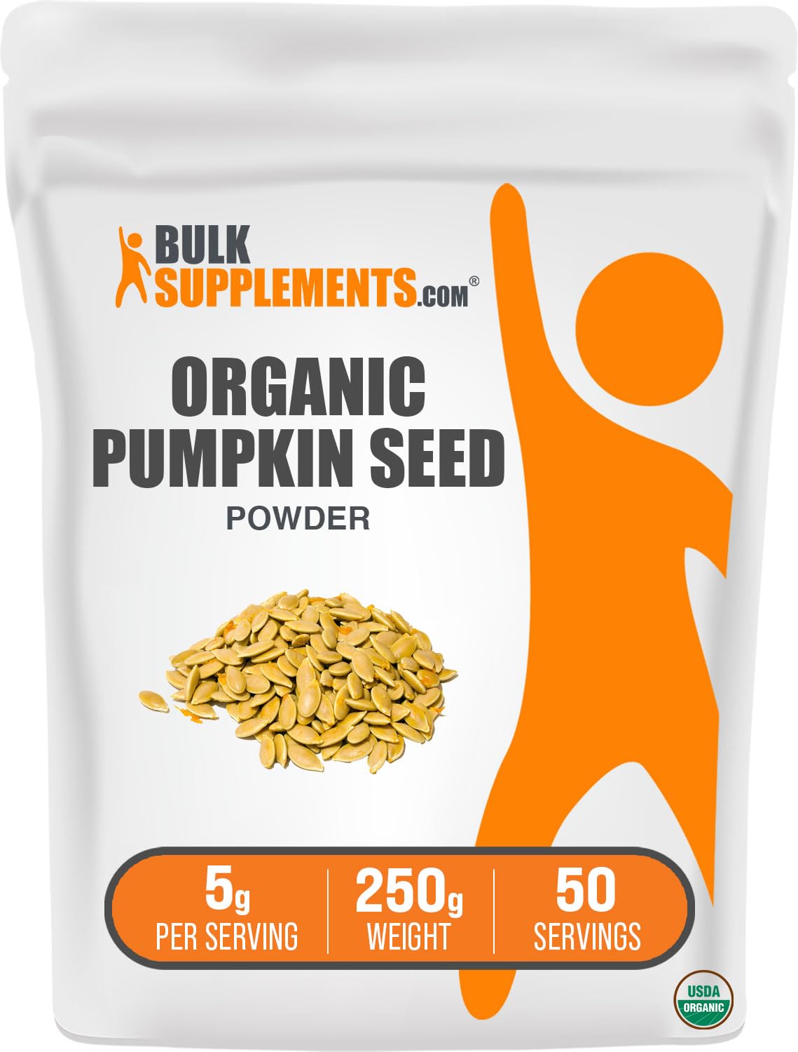Foto 2 pulgar | Semillas De Calabaza En Polvo Bulksupplements.com Organic 250 G - Venta Internacional.