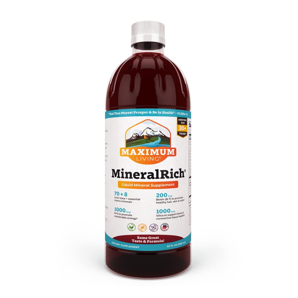Foto 2 pulgar | Suplemento Maximum Living Mineralrich Minerals, 32 Onzas - Venta Internacional.