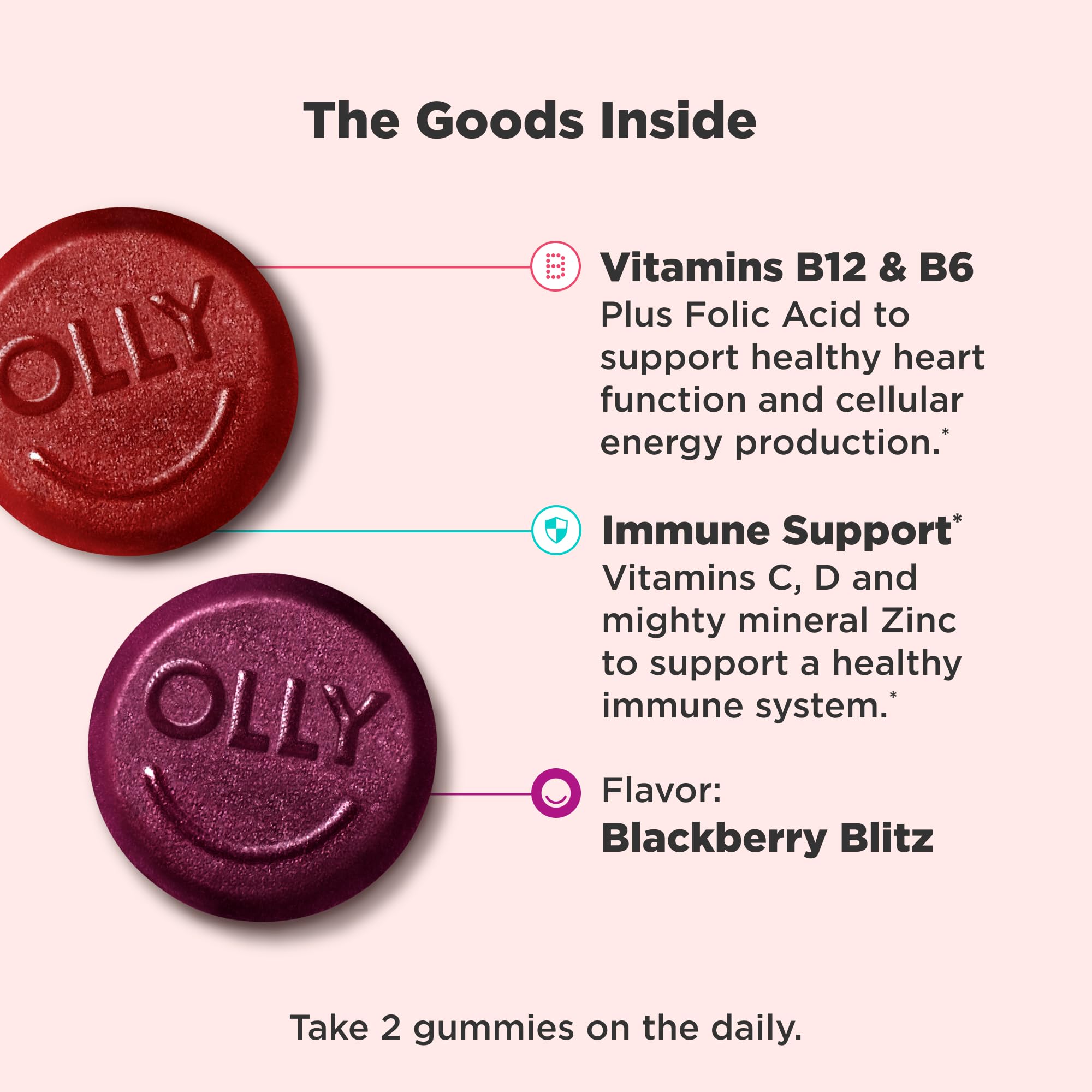 Foto 4 pulgar | Gominolas Multivitamínicas Olly Para Hombre, Apoyo Inmunológico, 120 Unidades - Venta Internacional.