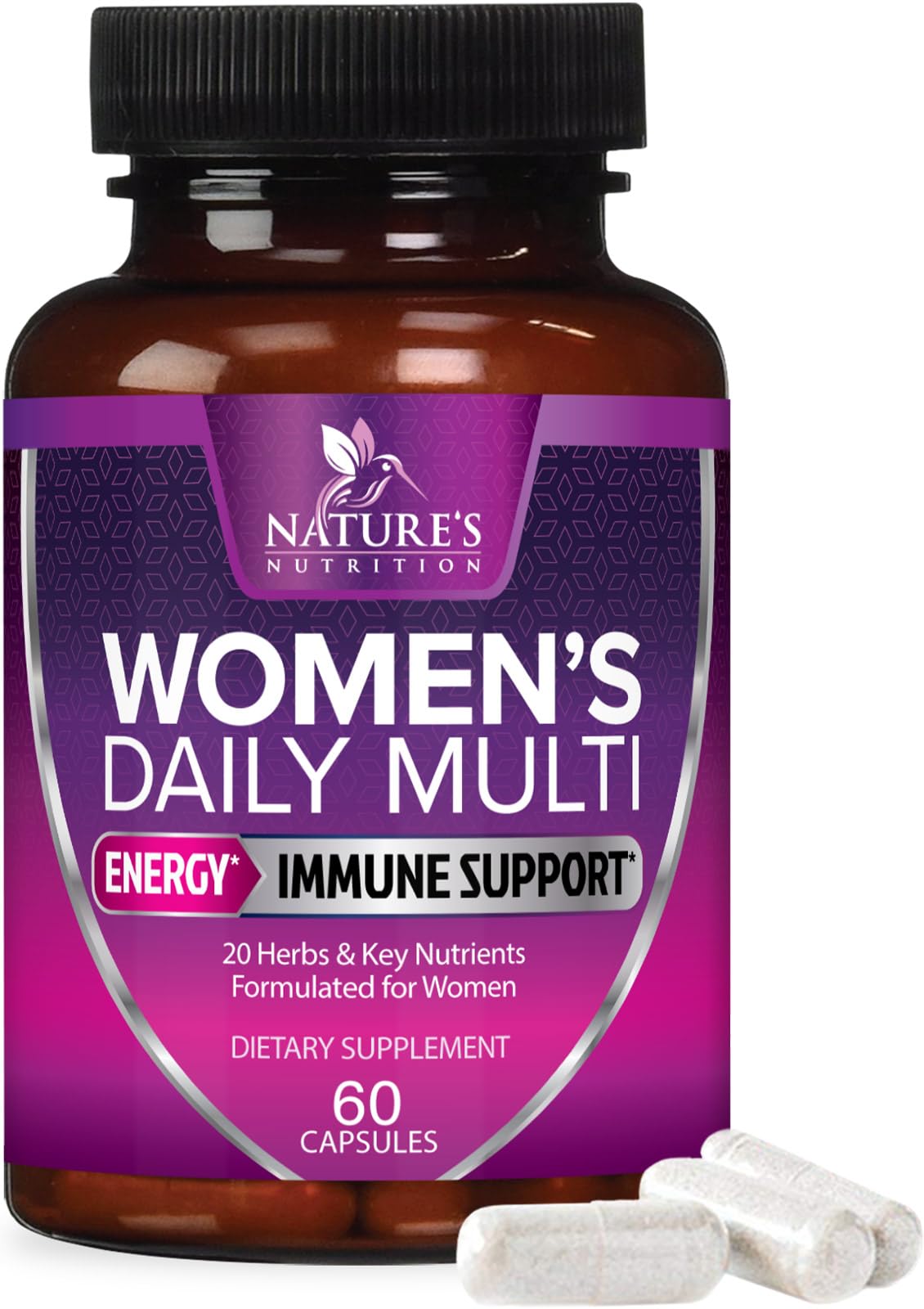 Foto 2 pulgar | Multivitamínico Nature's Nutrition Para Mujeres, 60 Cápsulas Diarias - Venta Internacional.