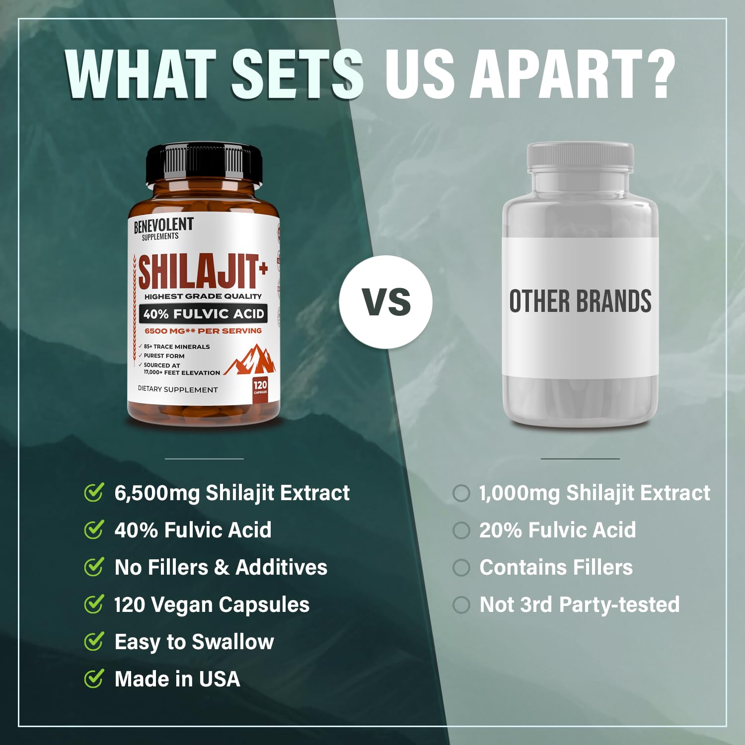 Foto 8 pulgar | Suplemento Benevolent Nourishment Shilajit 6500 Mg 120 Cápsulas - Venta Internacional.
