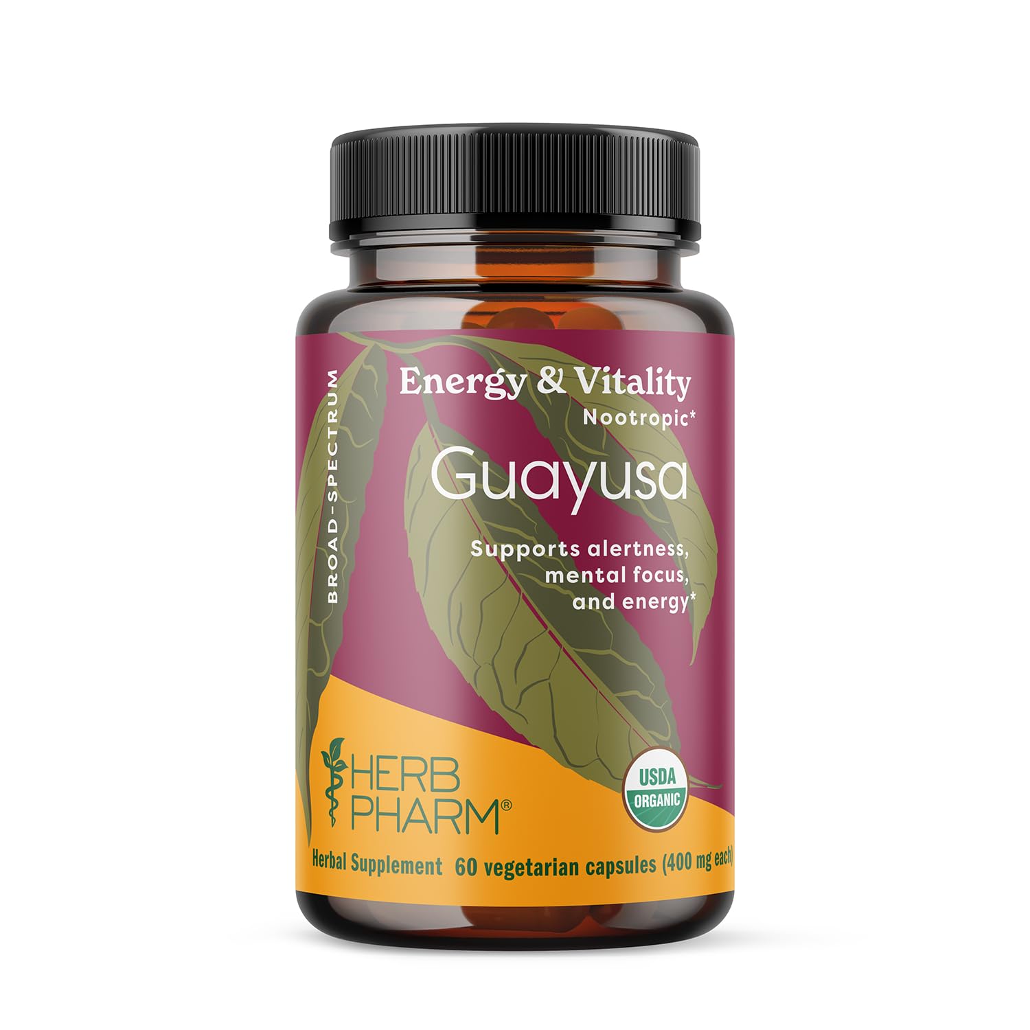 Foto 1 | Suplemento De Extracto Orgánico De Guayusa Herb Pharm, 60 Unidades - Venta Internacional.