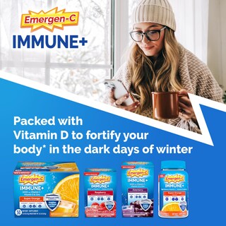 Foto 2 | Suplemento Emergen-c Immune+ Immune Gummies 45 Raspberry - Venta Internacional.