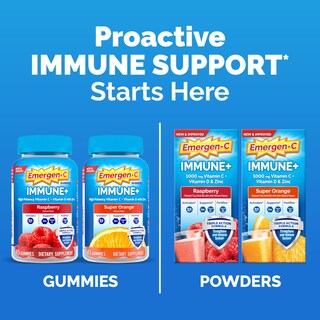 Foto 6 | Suplemento Emergen-c Immune+ Immune Gummies 45 Raspberry - Venta Internacional.