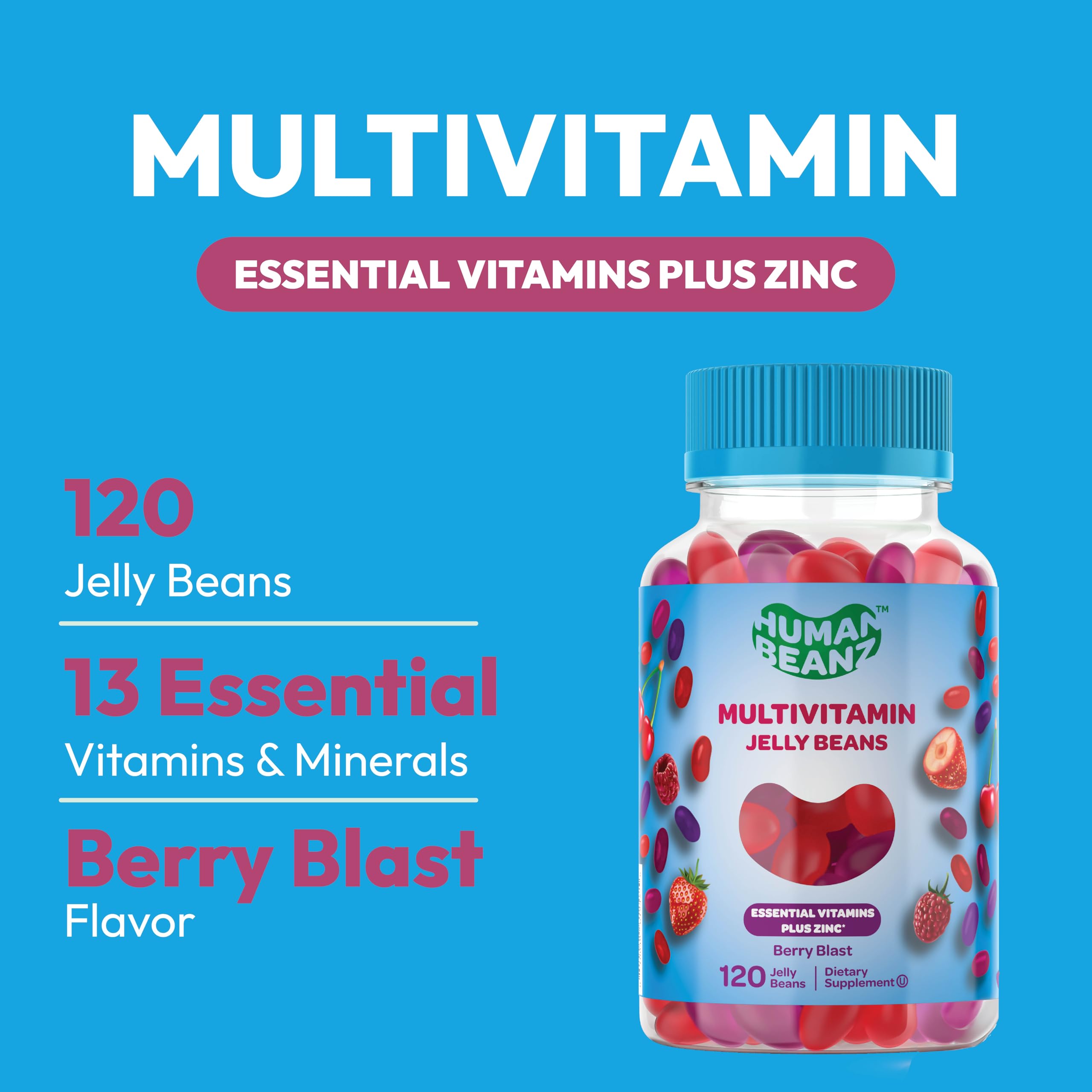 Foto 3 pulgar | Suplementos: Gomitas Multivitamínicas Con Forma De Jalea Human Beanz 120 - Venta Internacional.