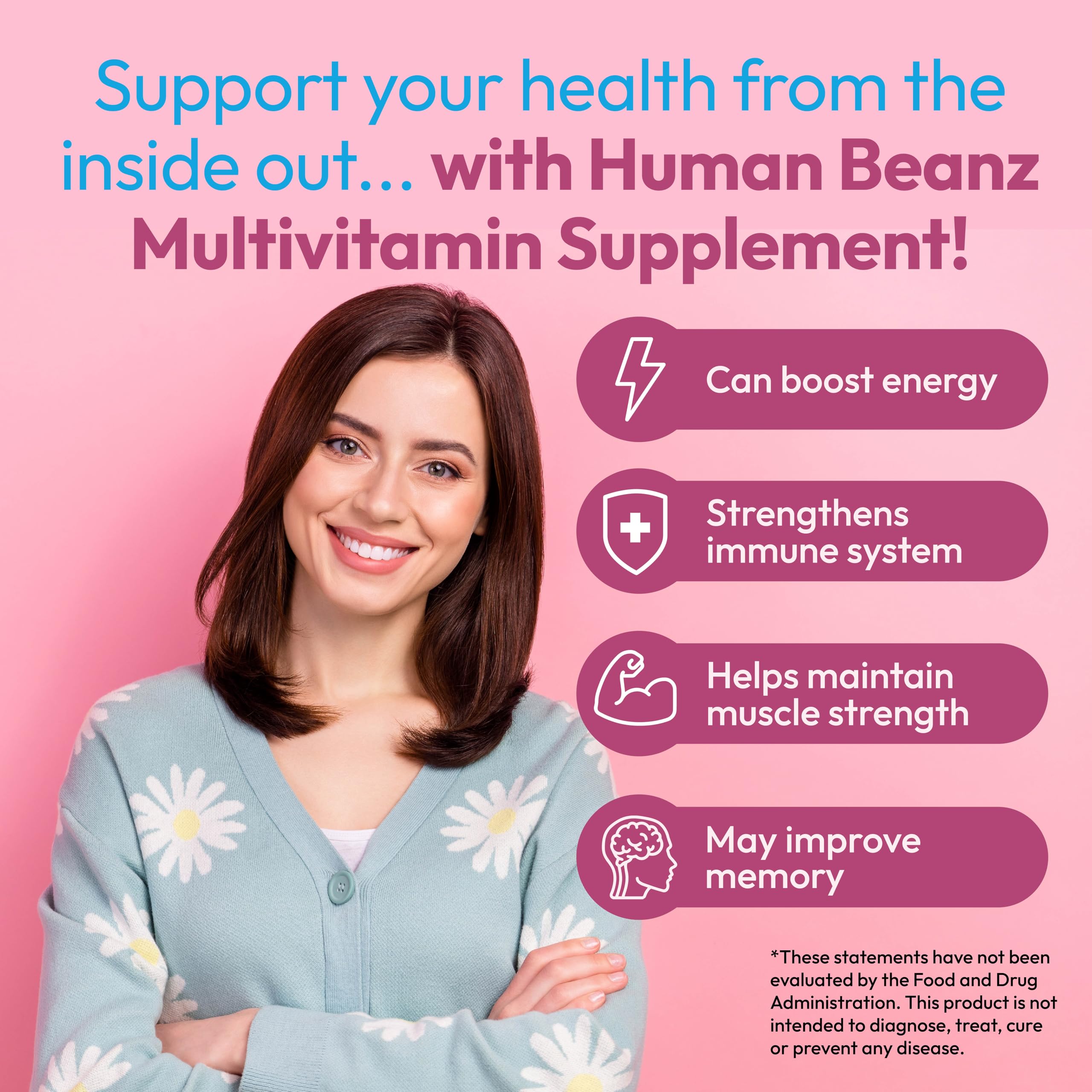 Foto 5 pulgar | Suplementos: Gomitas Multivitamínicas Con Forma De Jalea Human Beanz 120 - Venta Internacional.