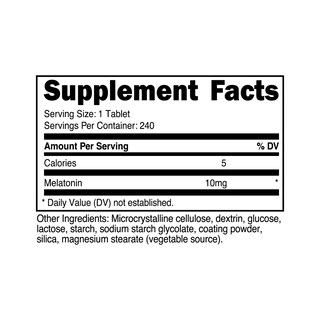 Foto 6 | Suplemento Nutricost Melatonina 10 Mg 240 Comprimidos Sin Ogm - Venta Internacional.