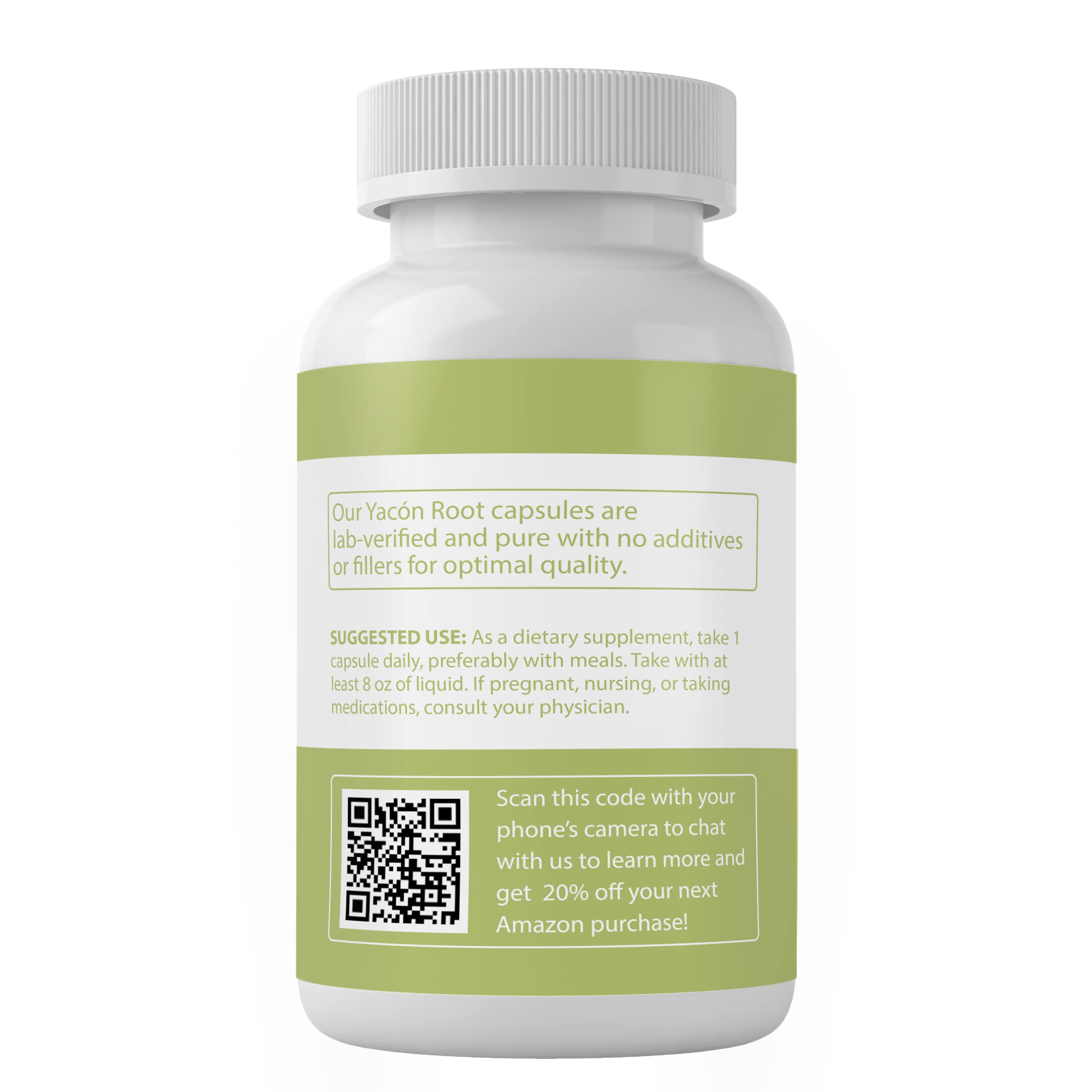 Foto 3 pulgar | Suplementos Dietéticos Ingredientes Puros Originales Raíz De Yacón 100 Cápsulas - Venta Internacional.