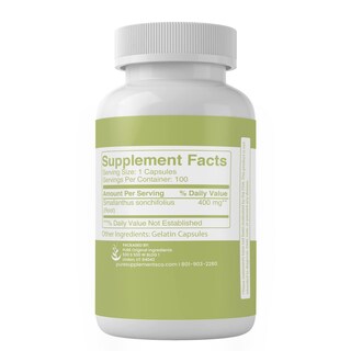 Foto 3 | Suplementos Dietéticos Ingredientes Puros Originales Raíz De Yacón 100 Cápsulas - Venta Internacional.