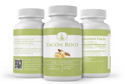 Foto 4 | Suplementos Dietéticos Ingredientes Puros Originales Raíz De Yacón 100 Cápsulas - Venta Internacional.