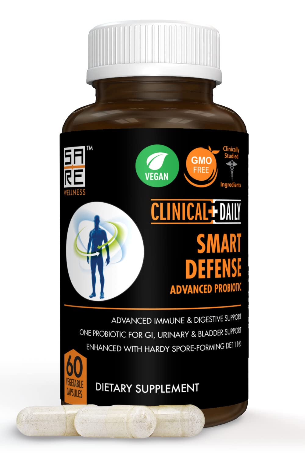 Foto 2 pulgar | Probiotic Clinical Daily Smart Defense Mega Spore 60 Cápsulas - Venta Internacional.